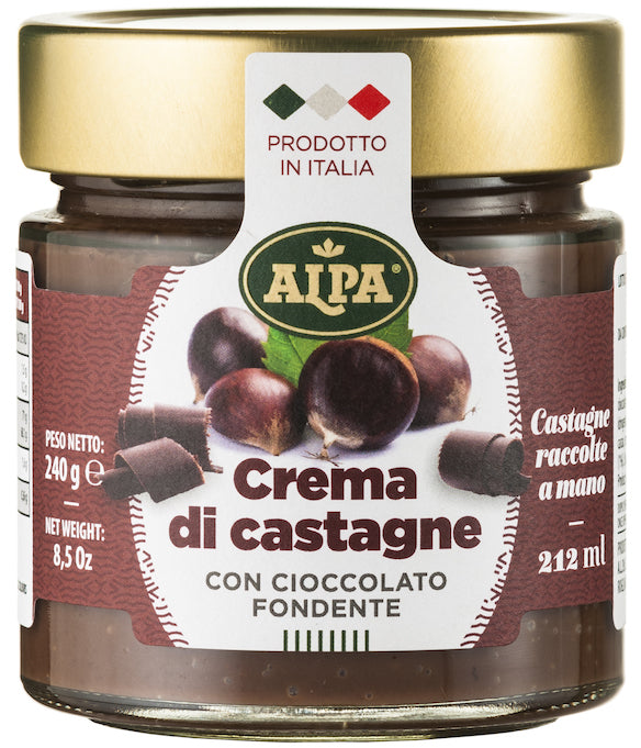 Chestnut Cream Spread with Dark Chocolate - Organic and Gluten Free